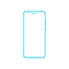 Digital Huawei Phones Huawei Mate 30 Outline Contour Svg Vector, Free Vectors File